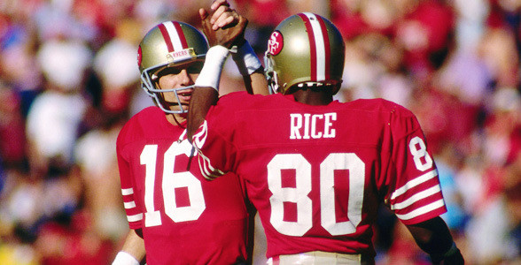 Il duo Montana-Rice protagonista degli anni 80 dei 49ers