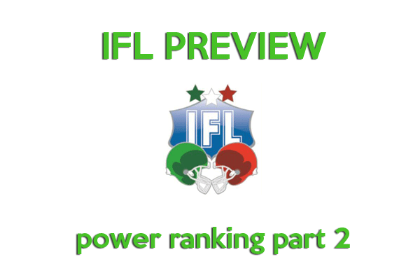 IFL Power Ranking preview 2014