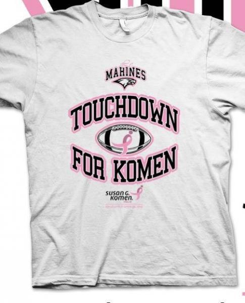 Tshirt Touchdown For Komen