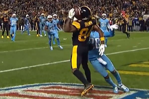 Antonio Brown Steelers Titans