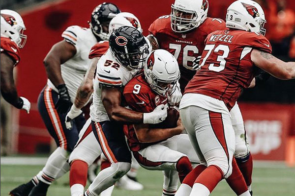 Chicago Bears defense vs Cardinals 2018