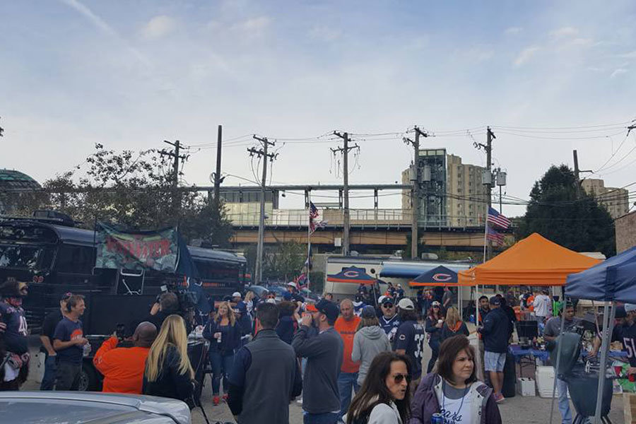 Tailgate party Chicago Bears