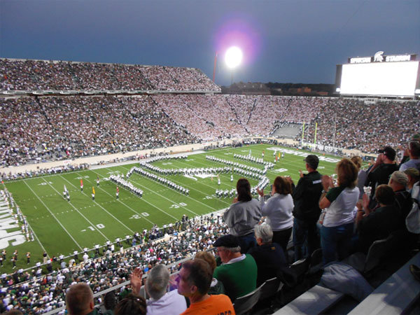 Lo Spartans Stadium, casa dei Michigan Spartans - NCAA