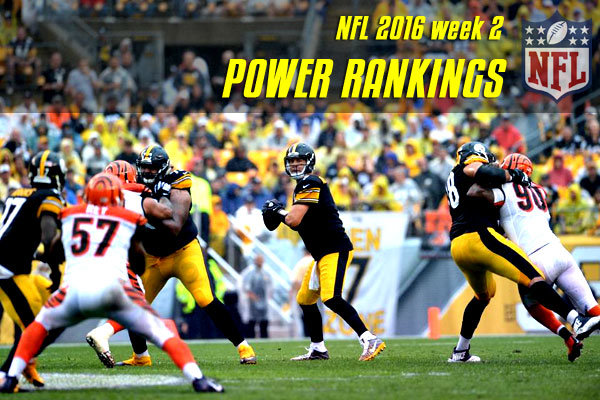 power rankings nfl 2016 wk 2