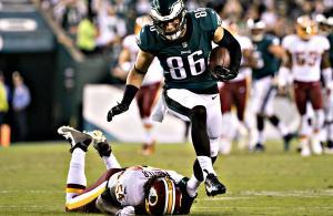 Zach Ertz Eagles vs Redskins touchdown