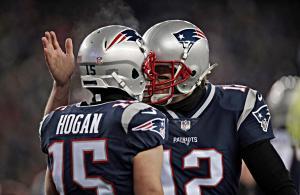 Patriots Brady Hogan playoff 2018 vs Titans