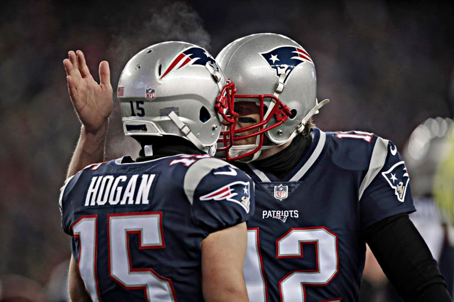 Patriots Brady Hogan playoff 2018 vs Titans