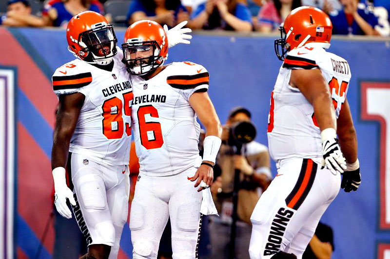 Baker Mayfield Browns vs Giants 2018 preseason