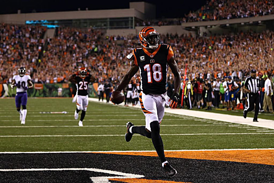 AJ Green touchdown Bengals Ravens 2018