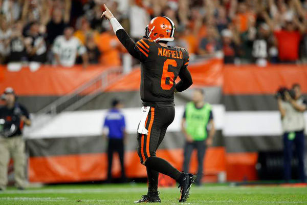 Baker Mayfield Browns Jets 2018