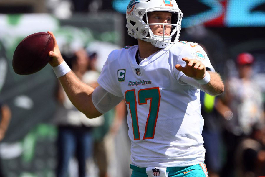 Ryan Tannehill Dolphins vs Jets 2018