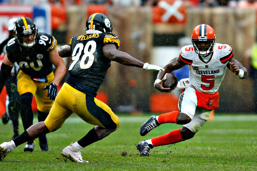 Tyrod Taylor Browns vs Steelers