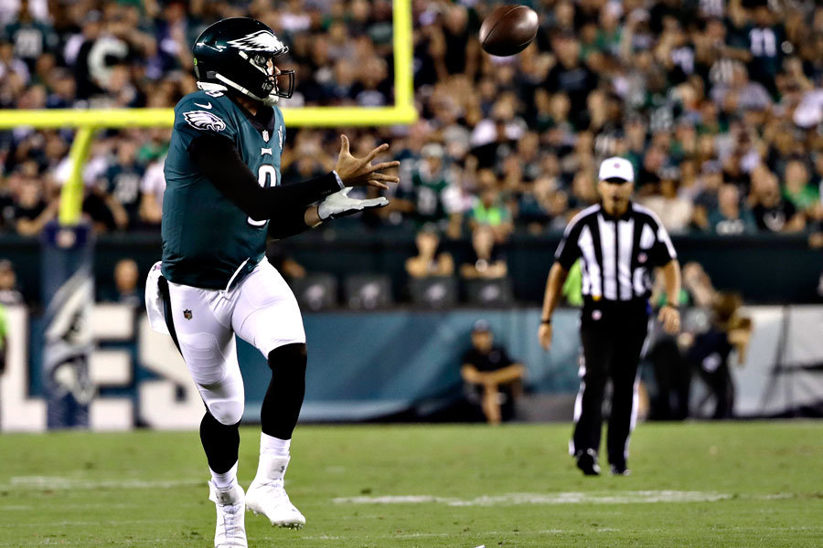 Falcons @ Eagles 2018, la ricezione di Foles su lancio di Agholor