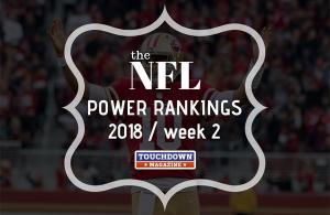 nfl power rankings 2018 week 2