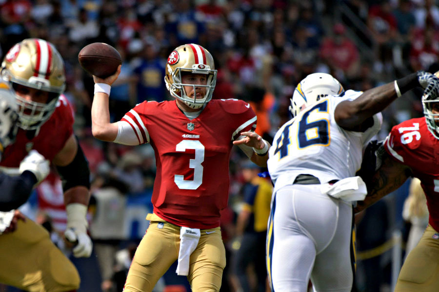 CJ Beathard 49ers vs Chargers