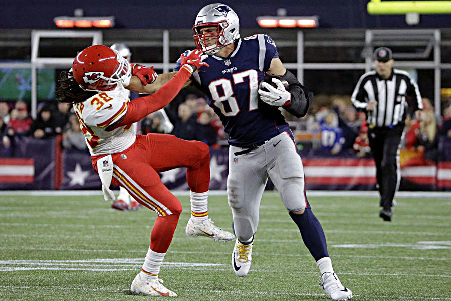 Rob Gronkowski vs Chiefs 2018