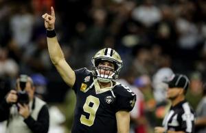 Drew Brees Saints vs Rams 2018