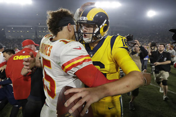 Goff Mahomes week 12 Power Ranking NFL 2018