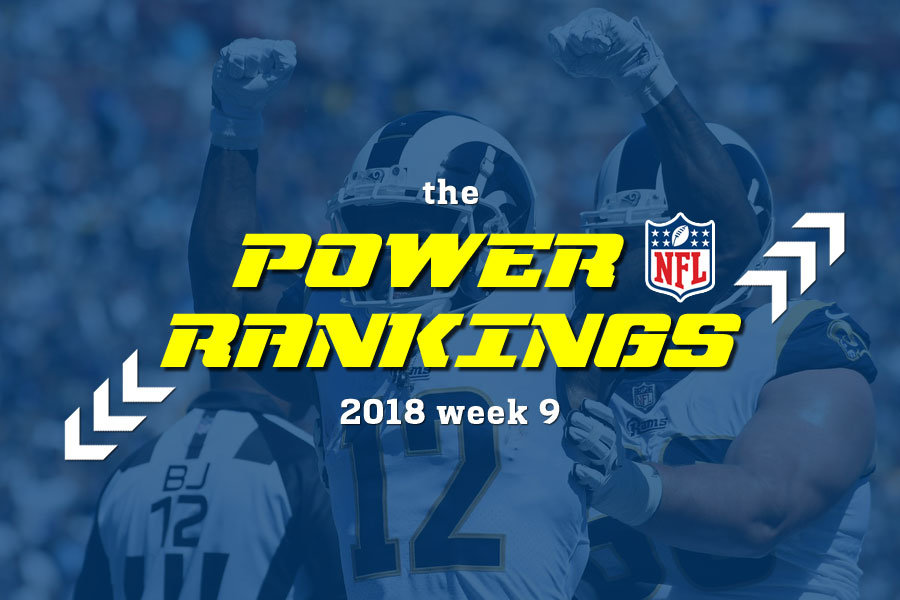 NFL2018 power rankings w9