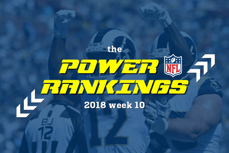 Power Rankings NFL 2018 w10