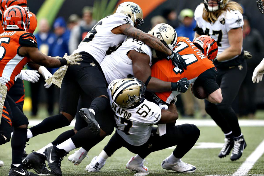 Saints travolgono i Bengals NFL 2018