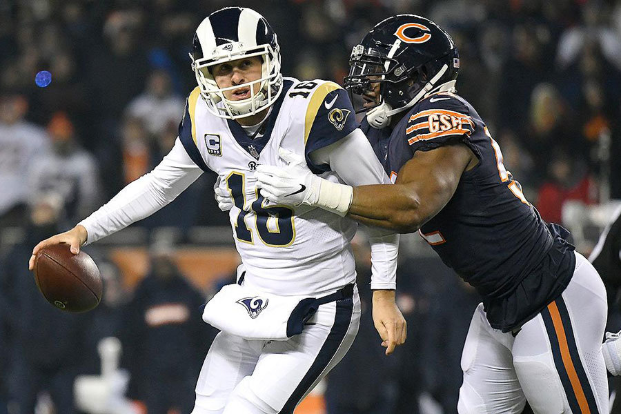 Jared Goff vs Bears defense 2018