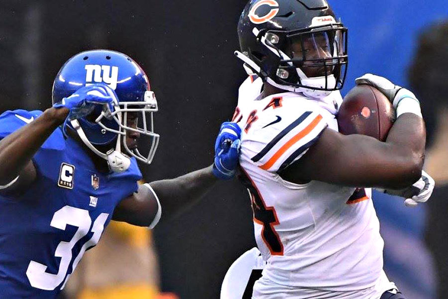 Jordan Howard Bears vs Giants 2018