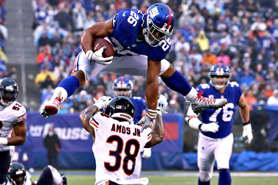 Saquon Barkley Giants vs Bears 2018