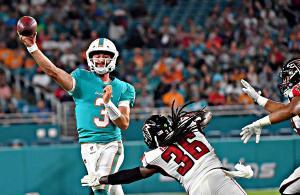 Josh Rosen Dolphins Falcons preseason 2019