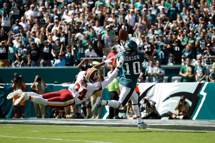 Jackson touchdown Eagles Redskins 2019