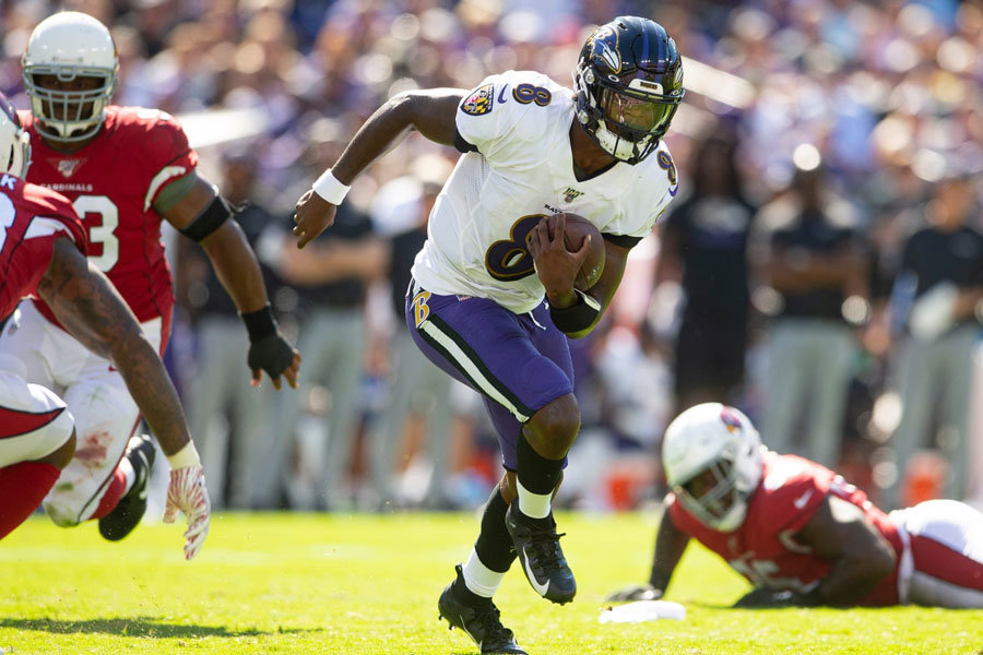 Lamar Jackson Ravens vs Cardinals 2019