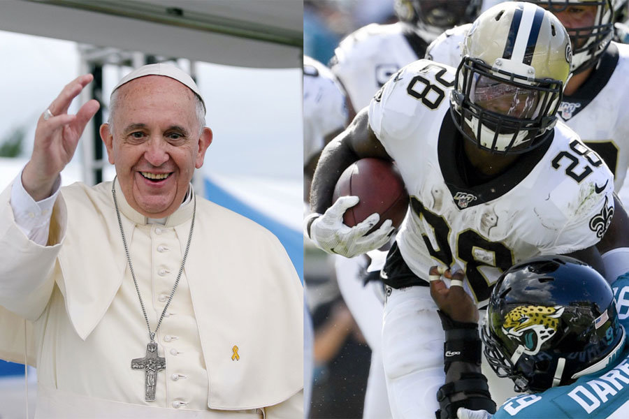 NFL 2019 il Papa e i Saints