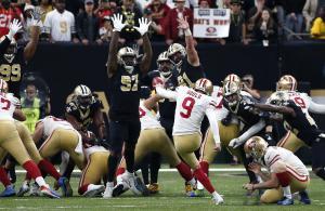 NFL 2019 Gould Saints vs 49ers