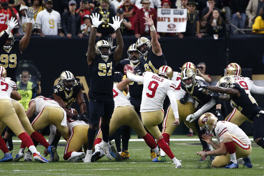 NFL 2019 Gould Saints vs 49ers