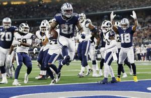 NFL 2019 Zeke Elliott Cowboys vs Rams