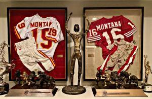 Maglia di Joe Montana nei niners e nei chiefs