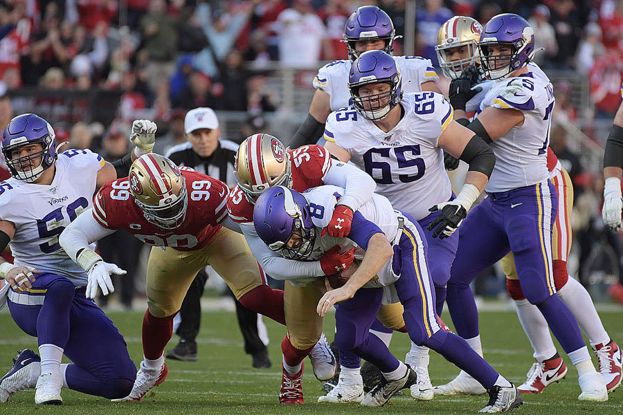 NFL 2019 divisional NFC Ford 49ers Vikings