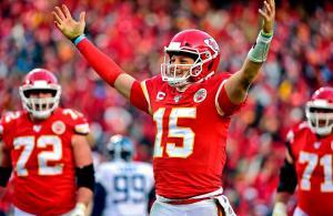 Patrick Mahomes AFC Championship 2020 Chiefs Titans