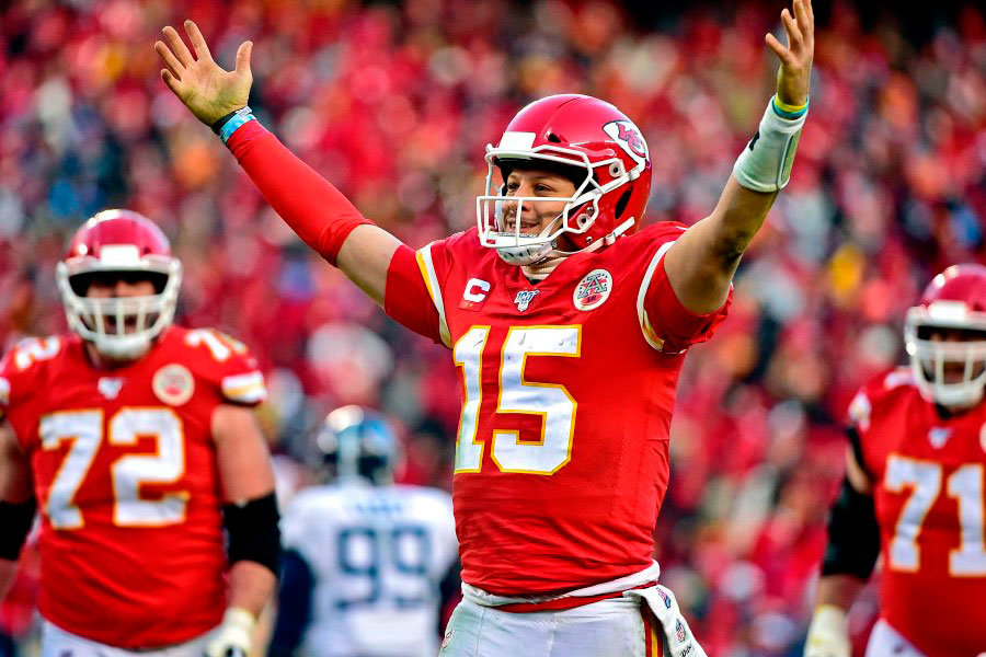 Patrick Mahomes AFC Championship 2020 Chiefs Titans