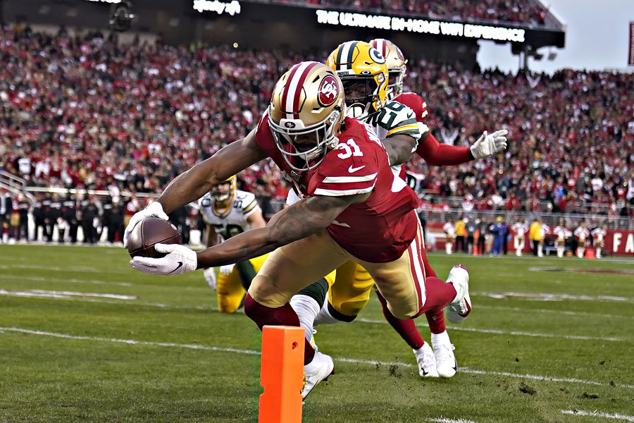 Raheem Mostert 2019 NFC Championship 49ers Packers