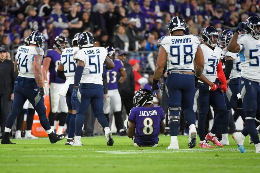 NFL 2019 playoff Ravens 12 Titans 28