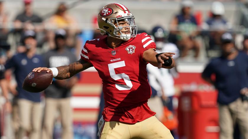 Il rookie quarterback dei 49ers Trey Lance