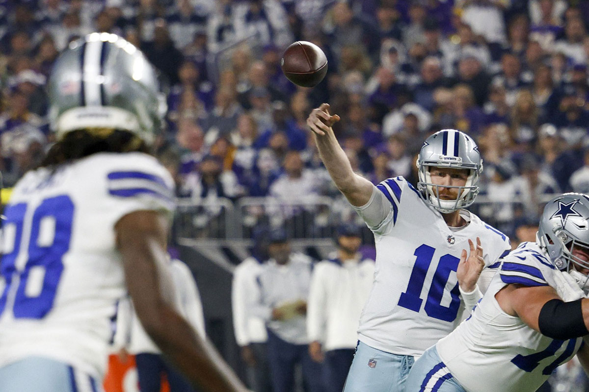 Cooper Rush (#10) Cowboys vs Vikings