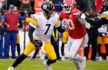 Kansas City Chiefs defensive tackle Jarran Reed (90) pressures Pittsburgh Steelers quarterback Ben Roethlisberger (7)
