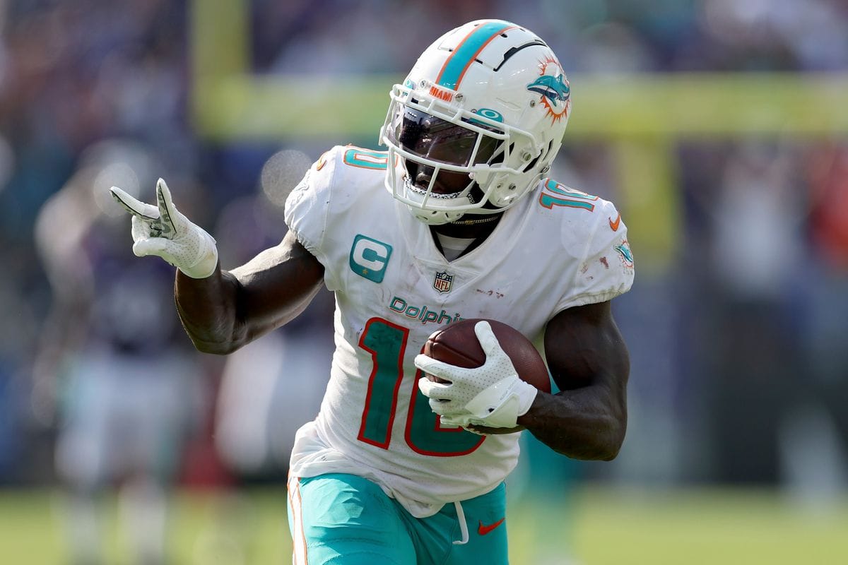 Tyreek Hill Miami Dolphins Win