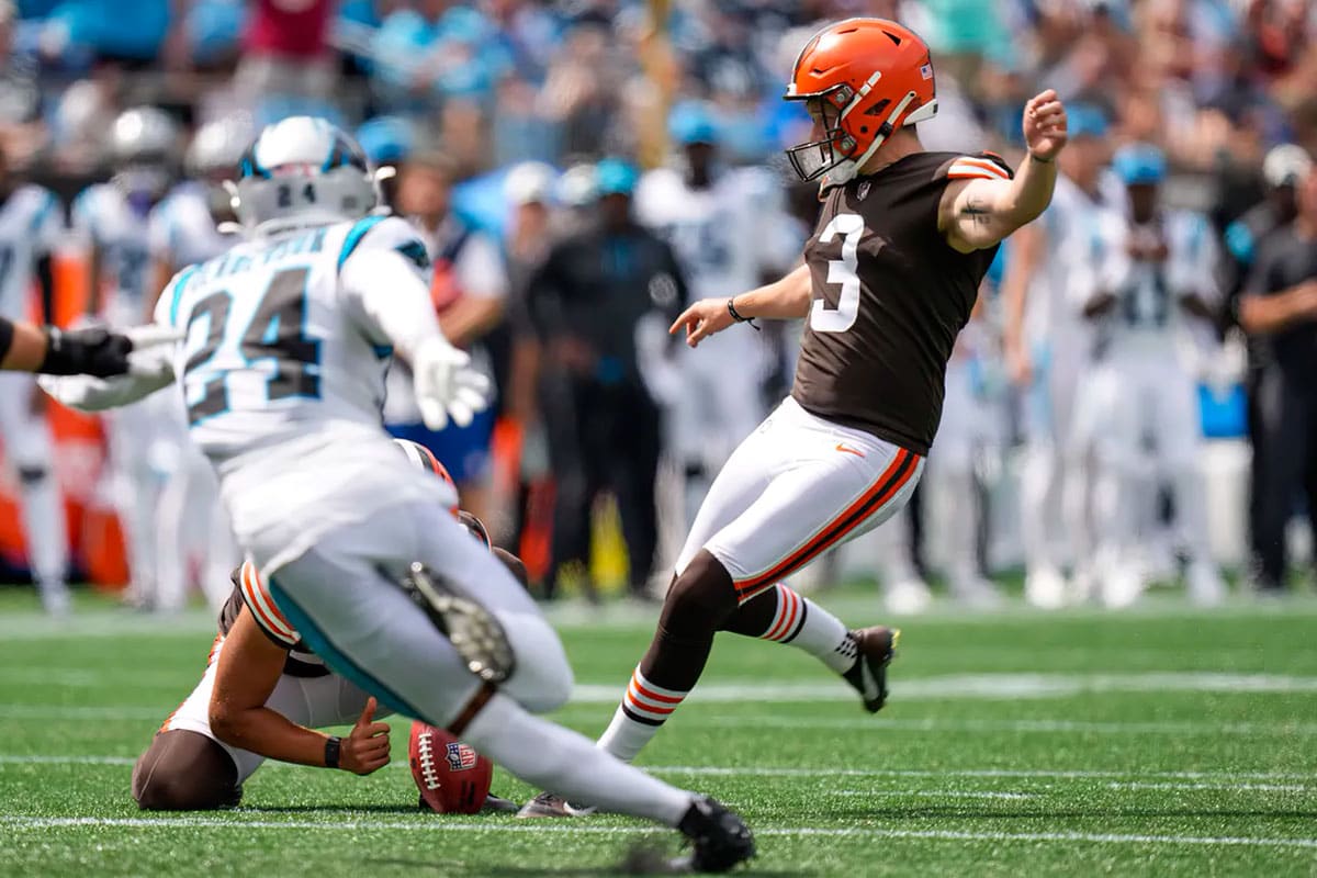 Cade York Cleveland Browns Carolina Panthers NFL 2022 week 1 Jim Dedmon-USA TODAY Sports