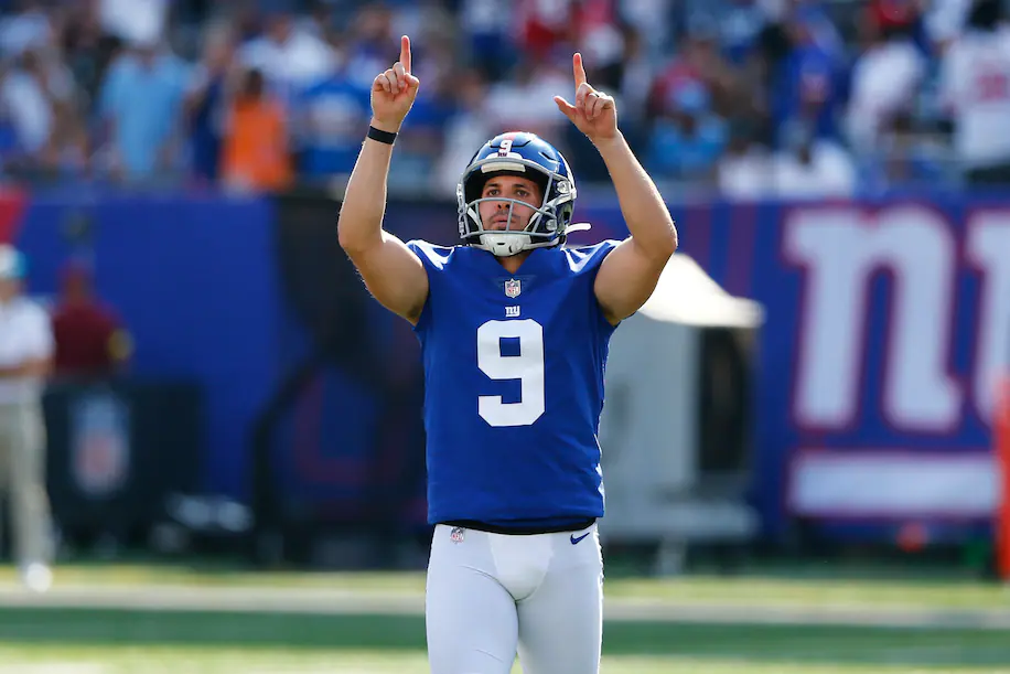 Graham Gano NY Giants NFL 2022 (AP Photo/John Munson)