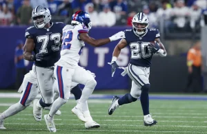 Tony Pollard Cowboys Giants NFL 2022 week 3 Brad Penner-USA TODAY Sports