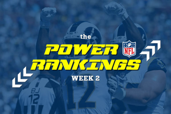 NFL power rankings week 2