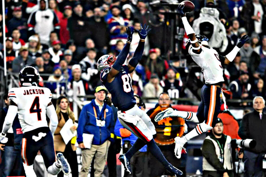 Jaquan Brisker Bears Patriots 2022 (credit: Sportsmockery.com)